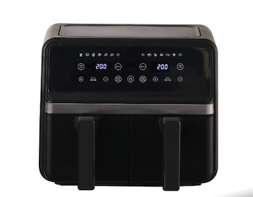 Friteuza cu aer cald dublu compartiment panou tactil digital putere 3000W